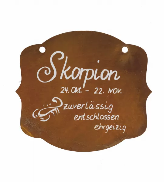 Skorpion - Rosttafel - Sternzeichen